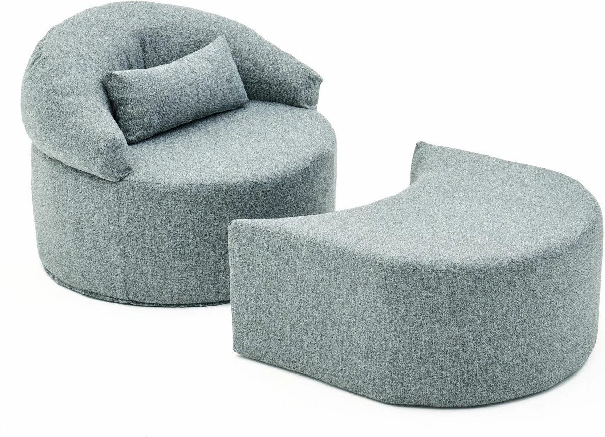 Krevate-kolltuk një vendësh, Pitta, ngjyrë gri, Atelier del Sofa