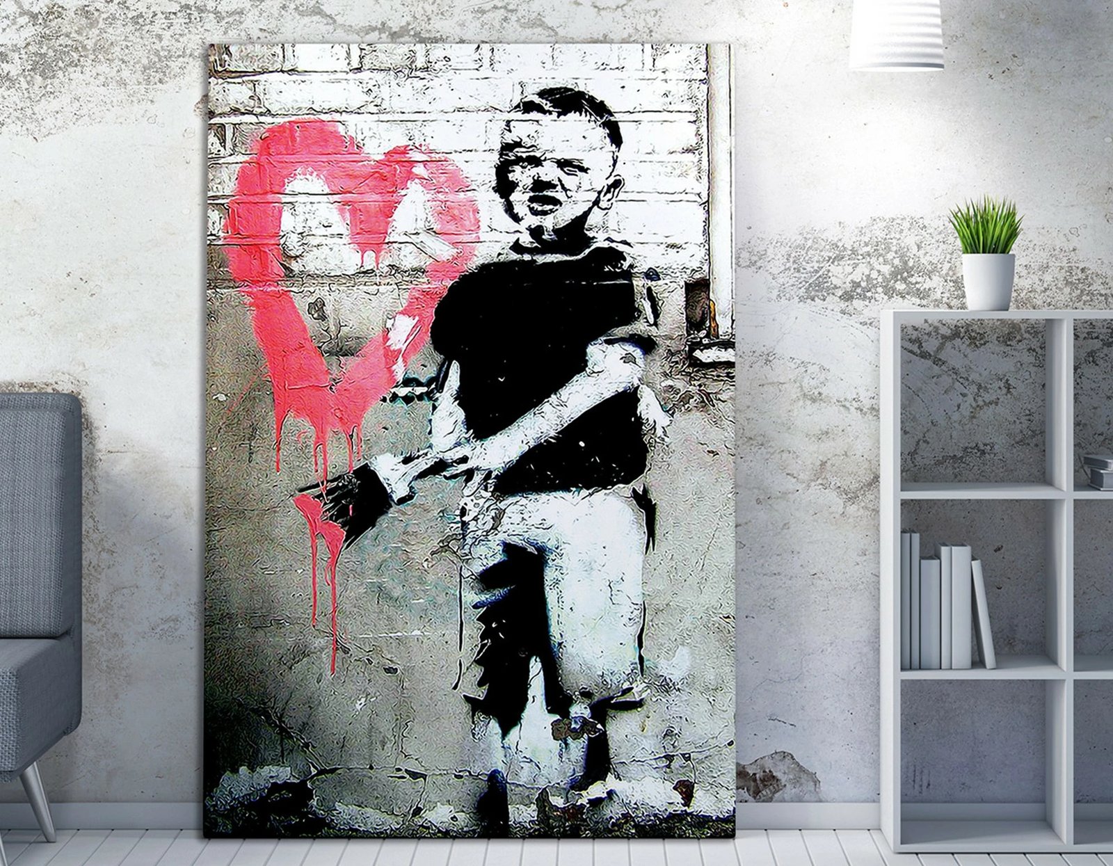 Pikturë dekorative në kanavacë, Banksy, WY37, 50x70cm