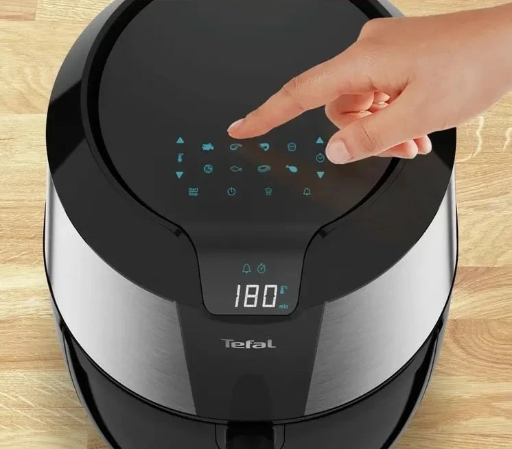 Frytkownicë Tefal Easy Fry EY701D15, 5L, e zezë-argjendtë