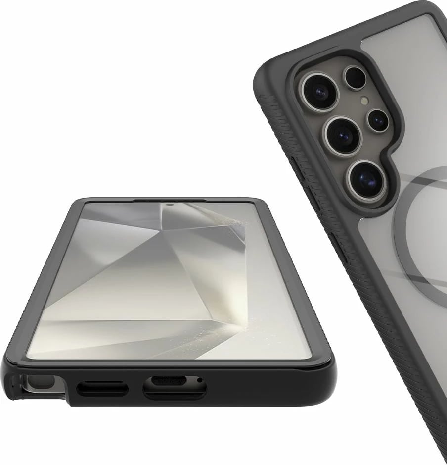 Mbështjellës Tech-Protect Defense MagSafe për Samsung Galaxy S25 Ultra, i zi