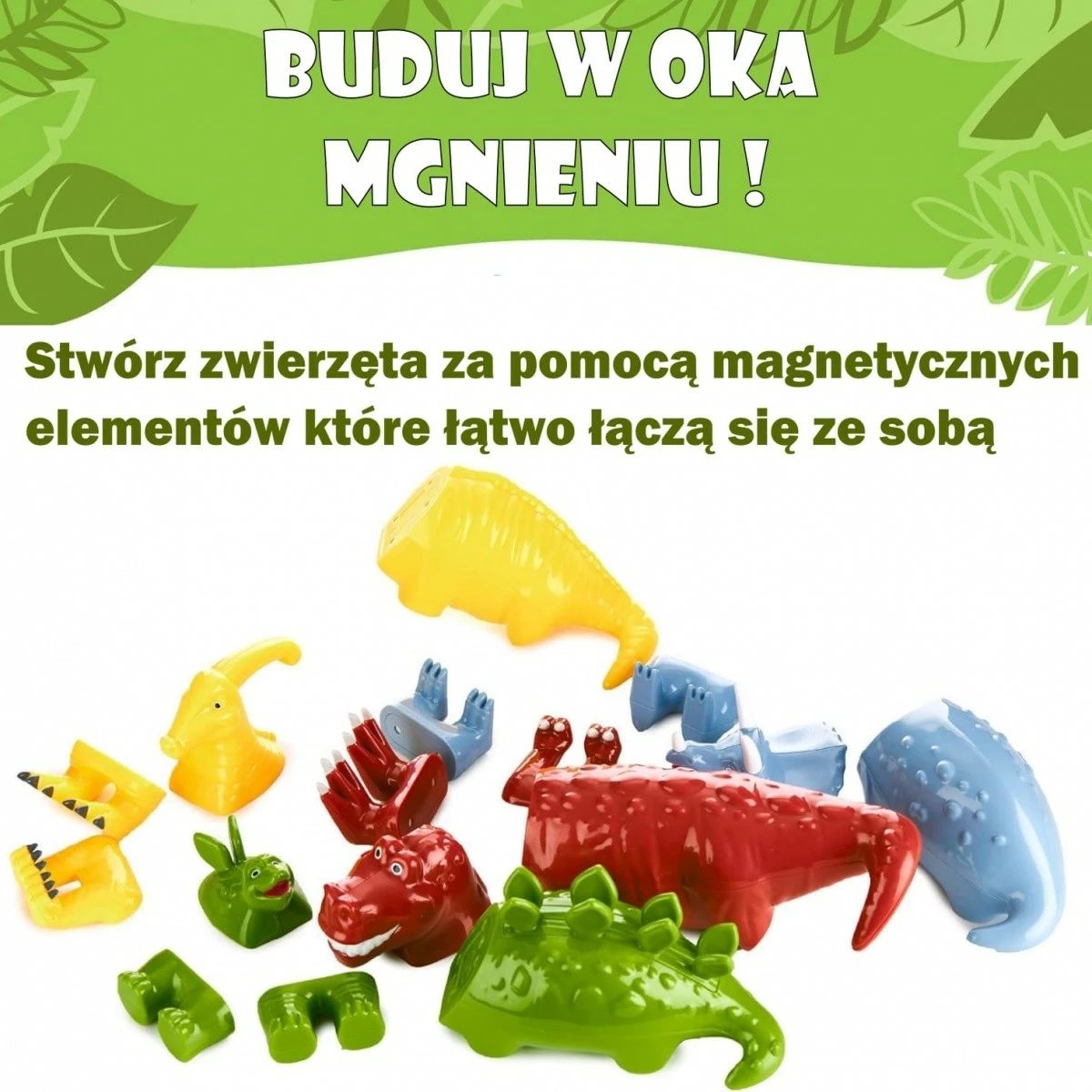 Set lodrash magnetike Malblo Dinosaurs 1, MALIK, 16 pjesë, shumëngjyrëshe Set lodrash magnetike Malblo Dinosaurs 1, MALIK, 16 pjesë, shumëngjyrëshe