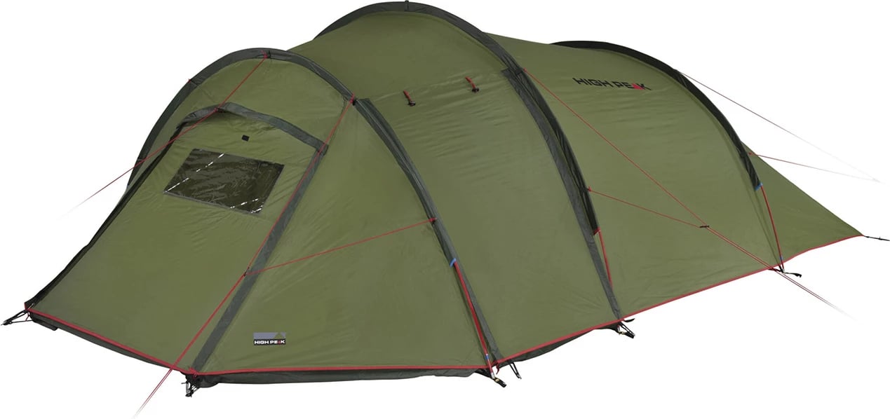 Tendë High Peak për 4 persona, olive dhe e kuqe