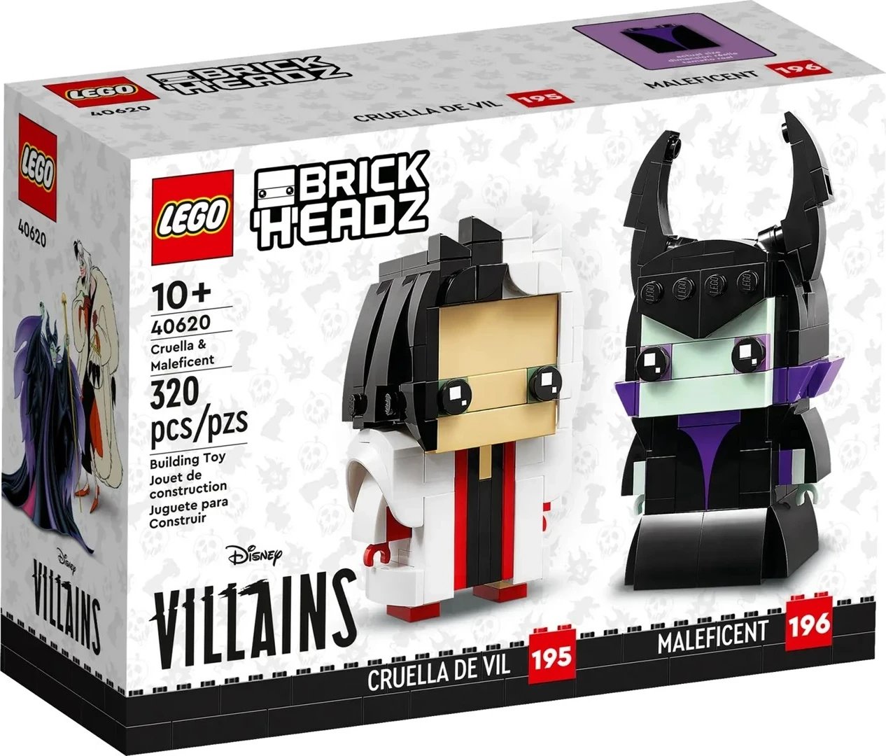 LEGO BRICKHEADZ 40620 Cruella & Maleficent, 320 pjesë