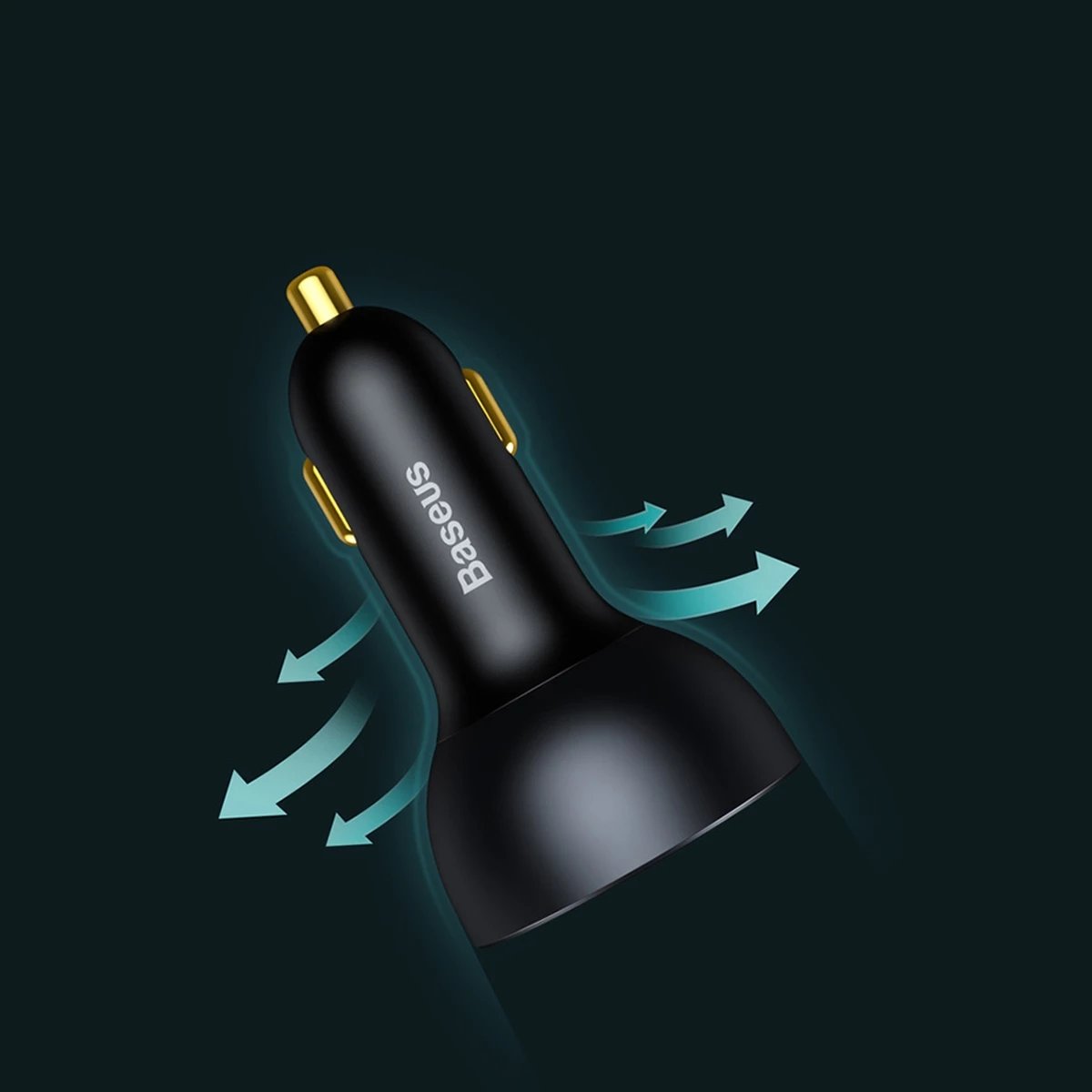 Karikues veture Baseus TZCCZM-0G, 160W, 3 porta (USB-A/2x USB-C), QC 5/PD/PPS, i zi