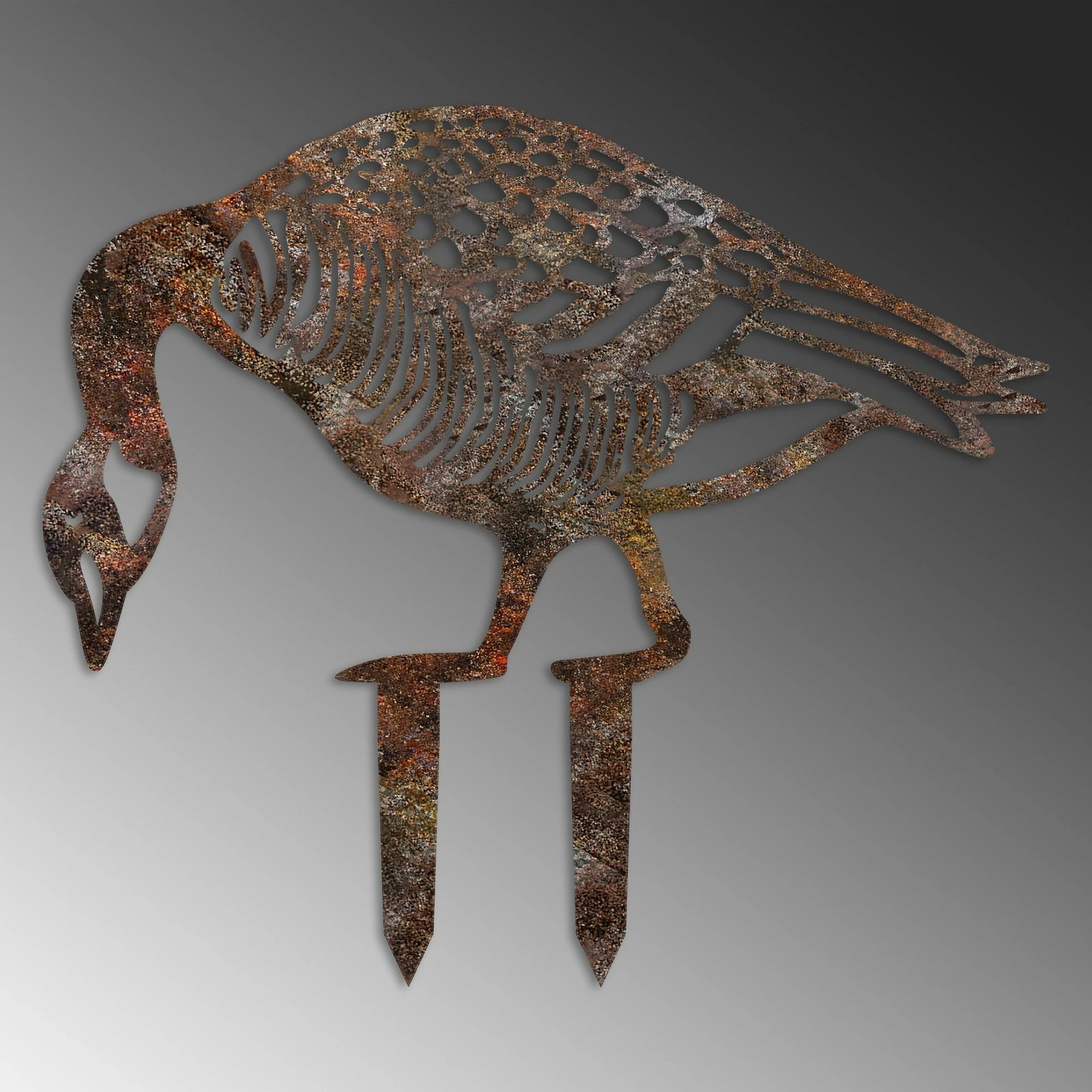 Objekt dekorativ për kopsht, dizajn Aberto, patë, shumëngjyrëshe, 44x50cm