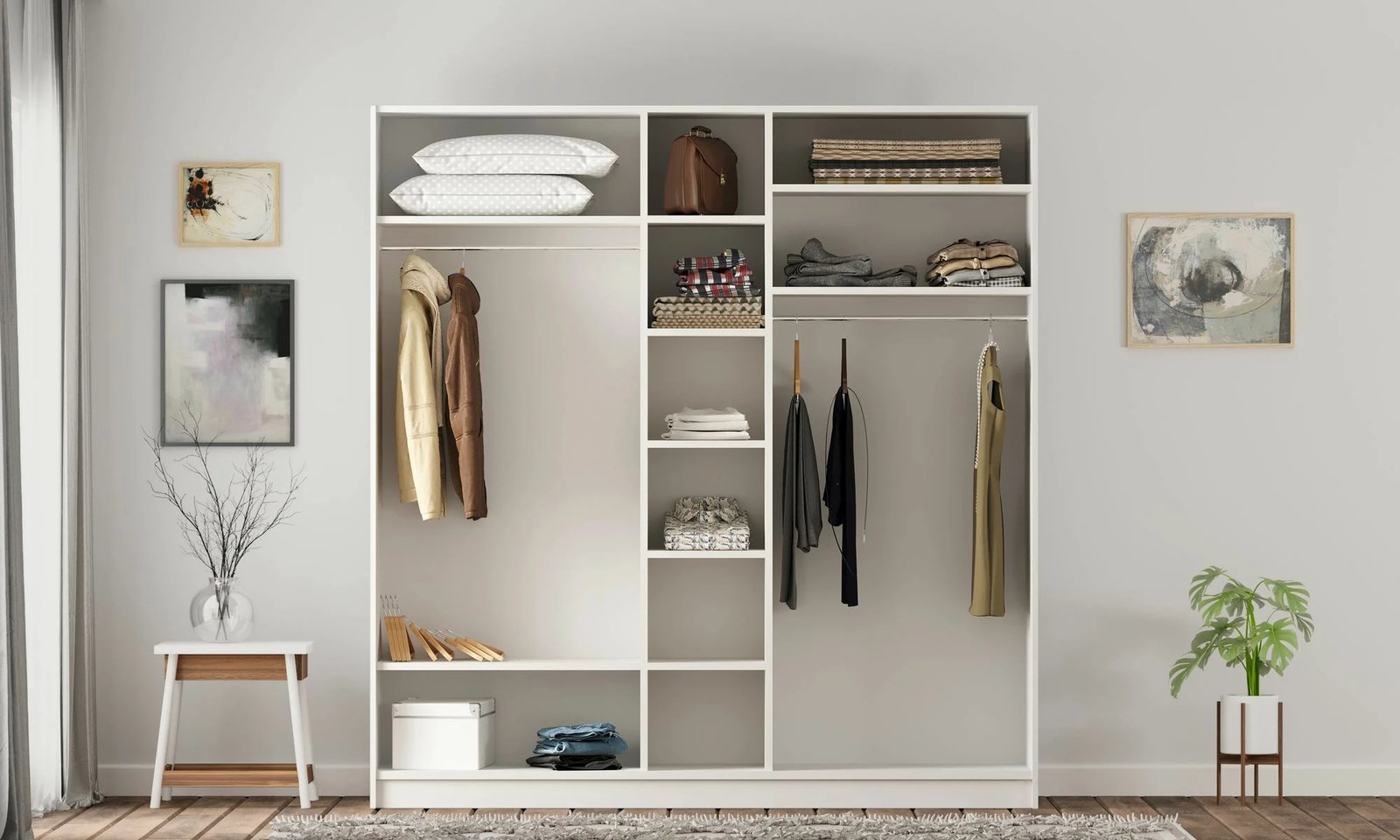 Dollap Skye Decor, ngjyrë e bardhë mat, RB-168-01-004