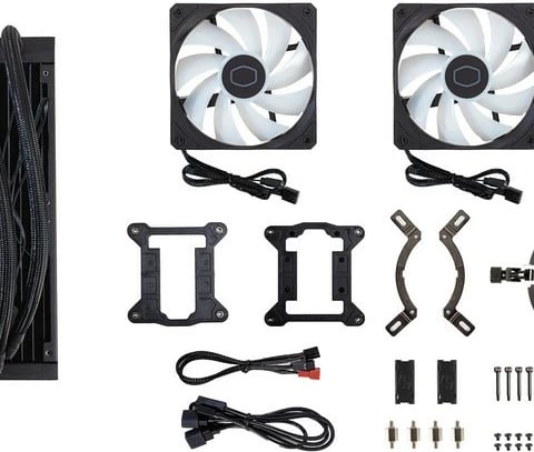 Kasë ftohje me ujë Cooler Master MasterLiquid 240L Core ARGB, 2x120mm, për CPU, me drita ARGB