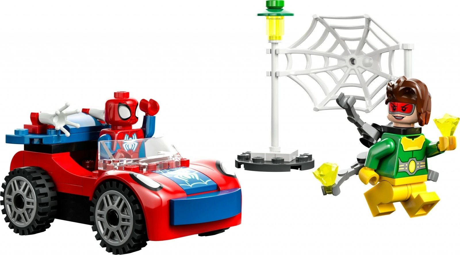 Set LEGO Marvel Super Heroes 10789, Makina e Spider-Man dhe Doc Ock, 48 pjesë, për fëmijë, plastikë