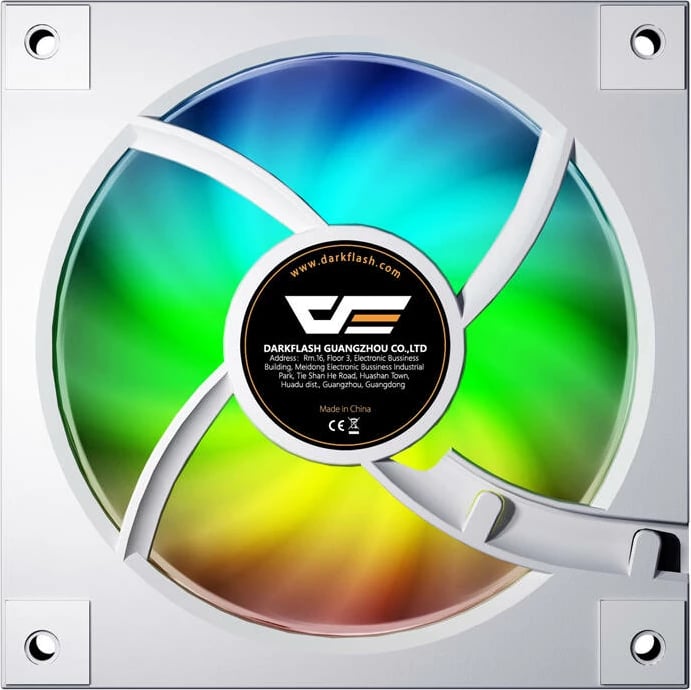 Ventilator për kasë Darkflash DM20, ARGB, 120mm, i bardhë
