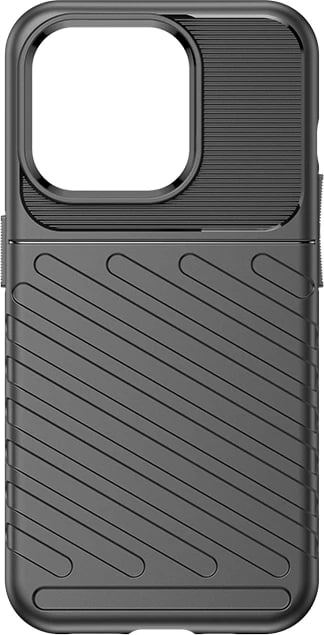 Mbështjellës Hurtel Thunder Case për iPhone 15 Pro, TPU, i zi