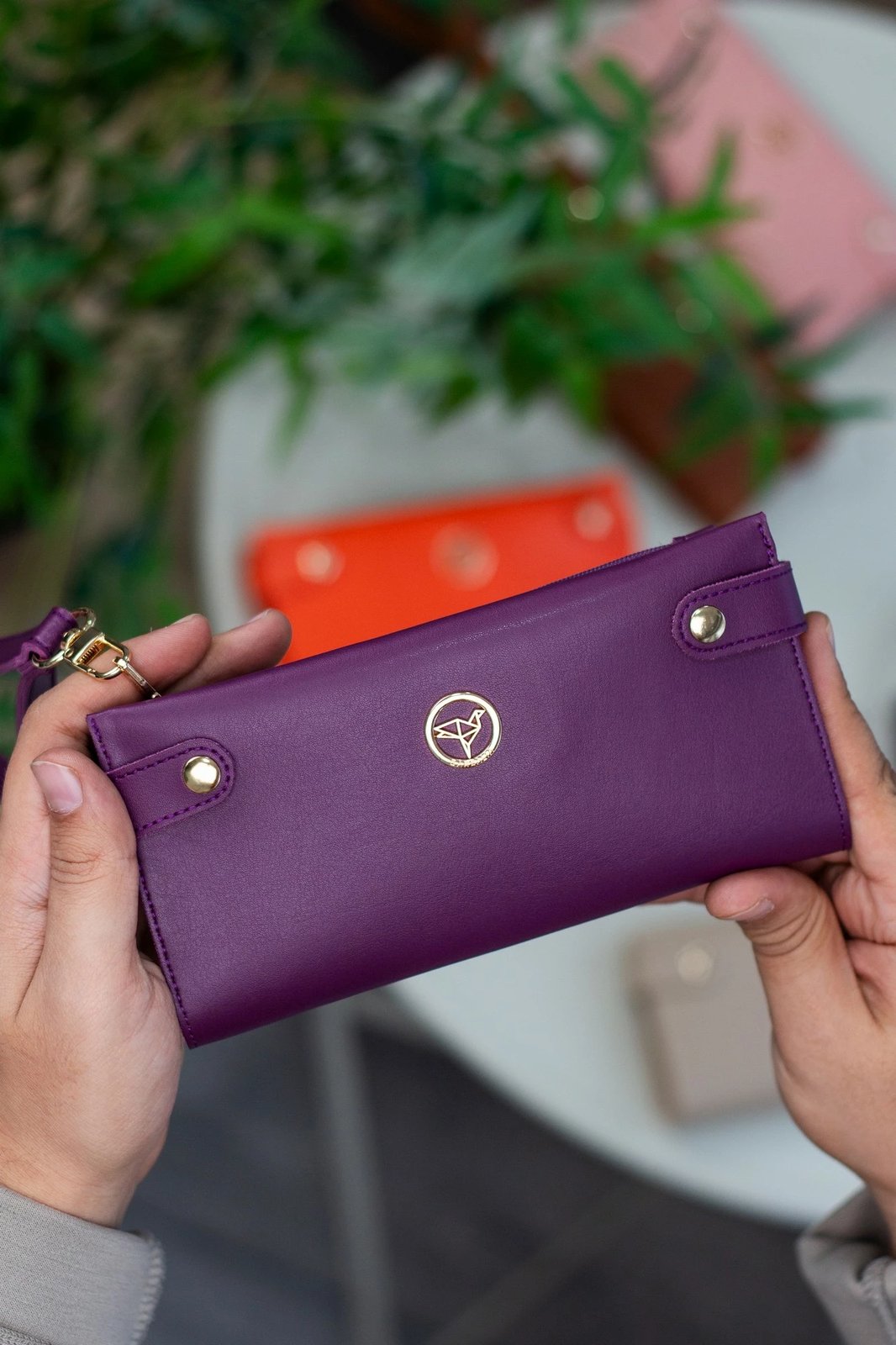 Portofol për gra, Zoozie Bags, ngjyrë damson, Tiran