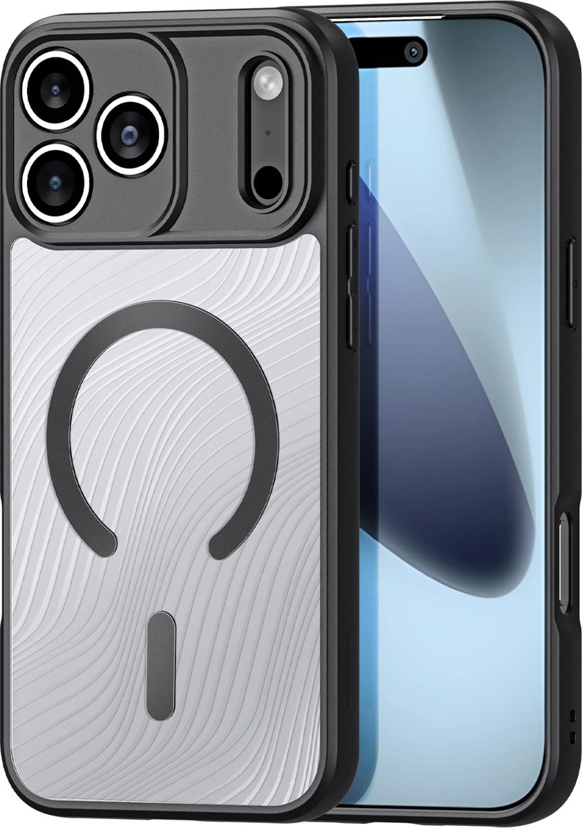 Mbështjellës Dux Ducis AIMO Mag për iPhone 17 Pro Max, MagSafe, i zi