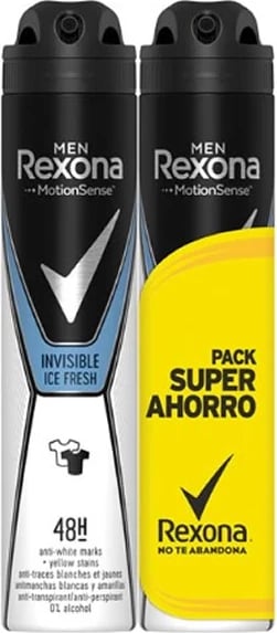 Deodorant spray për meshkuj Rexona Men Motion Sense Invisible Ice Fresh 2x200ml