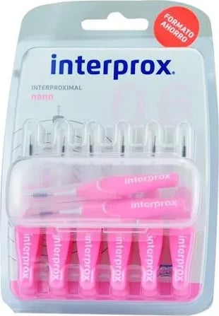 Cep ndërdhëmbëshe VITIS Interprox Nano Recto, 14 copë, rozë