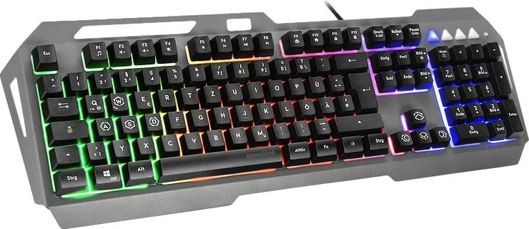 Tastierë gaming Speedlink LUNERA, full-size, LED rainbow, USB, QWERTZ, e zezë