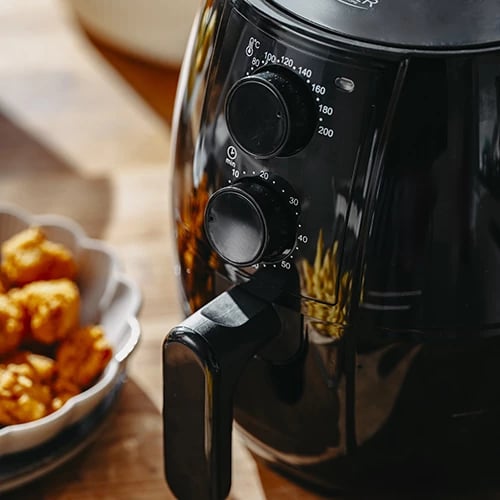 Fritezë me ajër, Adler AD 6312, 2.5 L, 1600W, 80-200°C, kohëmatës 60 min, e zezë