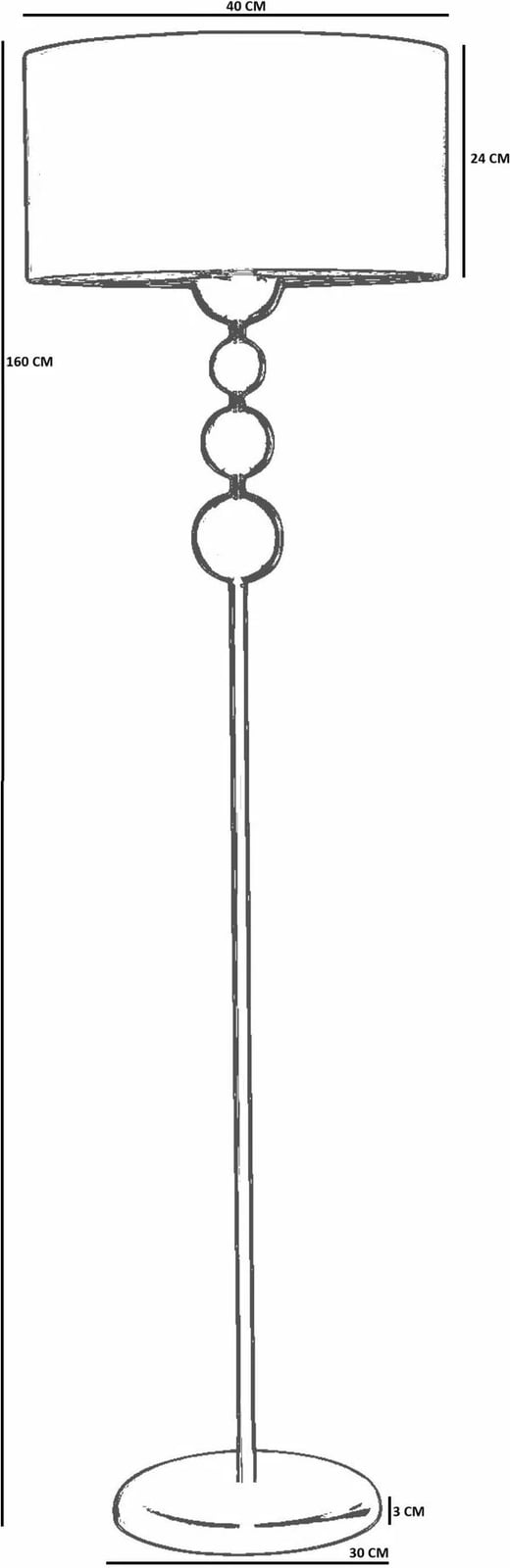 Llambë dyshemeje Opviq, 8934-5, bezhë dhe ari Llambë dyshemeje Opviq, 8934-5, bezhë dhe ari