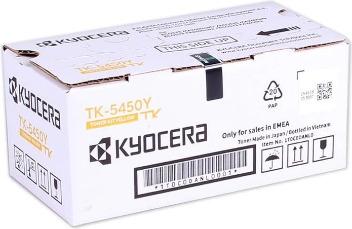 Toner, Kyocera, TK-5450, origjinal, 2400–4400 faqe, e verdhë