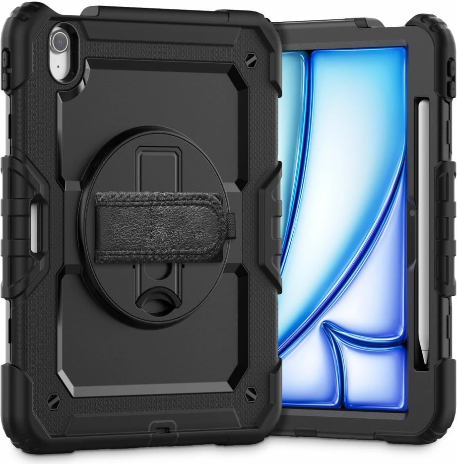 Mbështjellës Tech-Protect Solid360 për iPad Air 11" (2024), i zi
