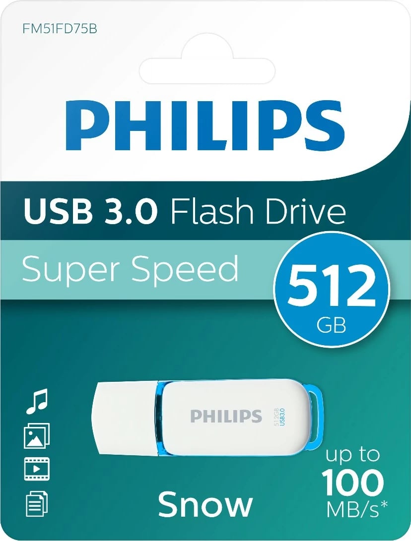 USB Philips 512GB Snow Edition USB 3.0, Spring Green