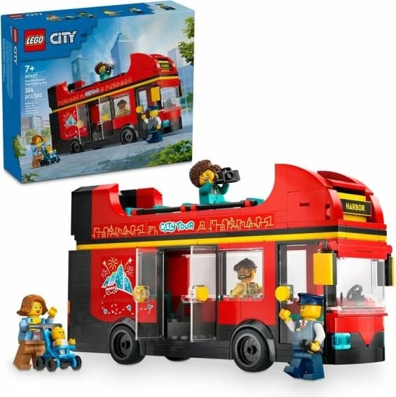 Lego autobus dykatësh i kuq, fëmijë
