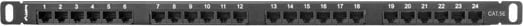 Patch panel Lanberg PPU5-0024-B, 24 porta, CAT 5e, 0.5U, i zi
