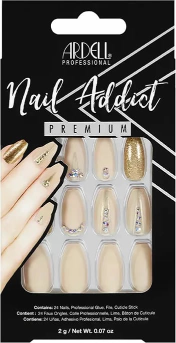 Thonj artificial Ardell Nail Addict Nude Jeweled unisex