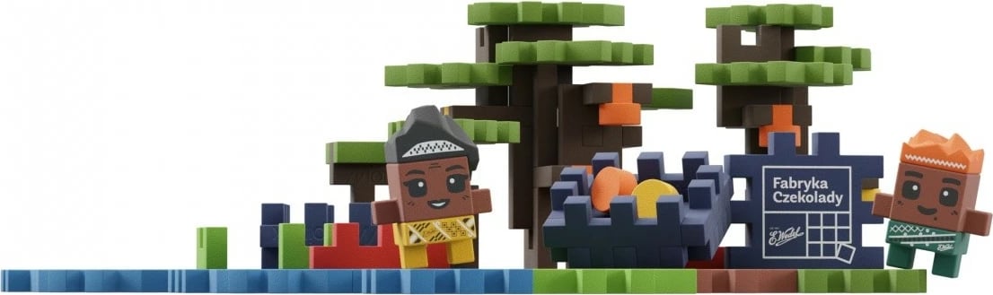 Set lodrash ndërtimi Marioinex Mini Waffle Plantacion Kakaoje, 100 elemente, shumëngjyrëshe