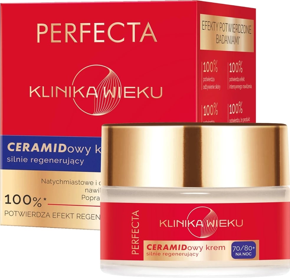 Krem nate për femra Perfecta Age Ceramide Intensive Regenerating 70/80+, 50ml