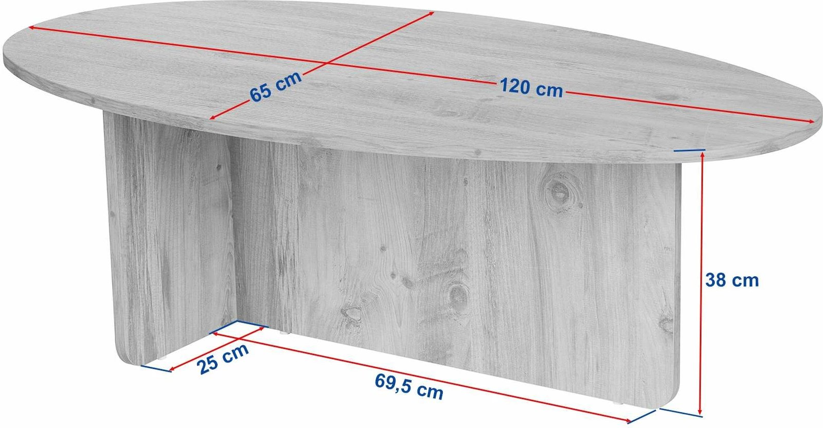 Tavolinë kafeje Nordure, ngjyrë travertin, Orba