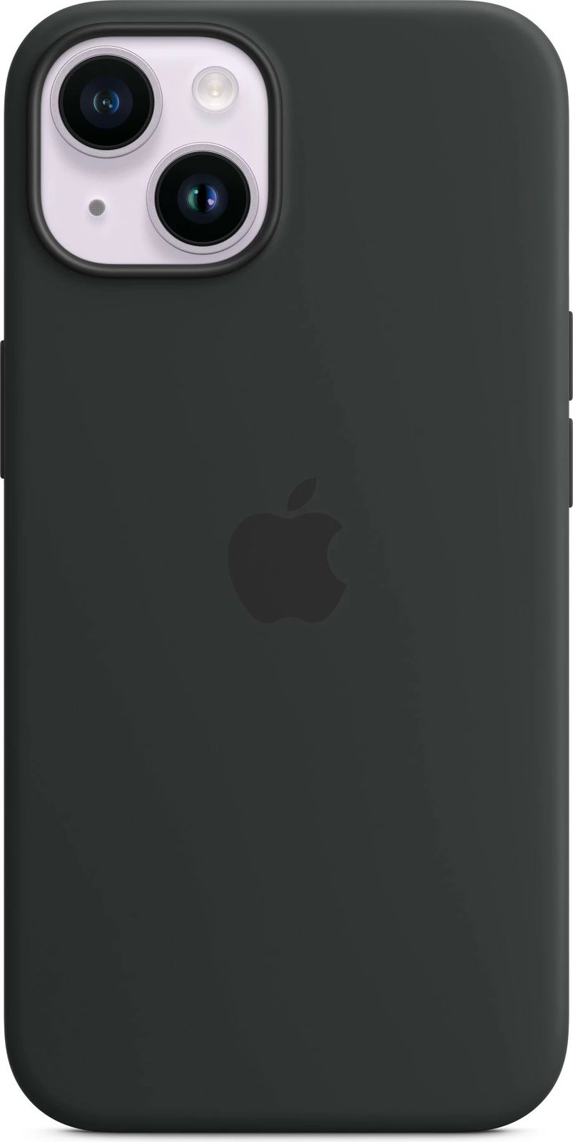 Mbështjellës silikon për iPhone 14 Apple, MagSafe, Ngjyrë e zezë