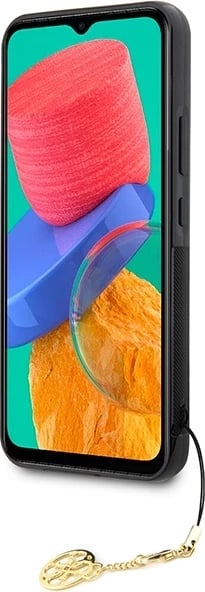 Mbështjellës Guess 4G Charms për Samsung Galaxy A34 5G, kafe Mbështjellës Guess 4G Charms për Samsung Galaxy A34 5G, kafe