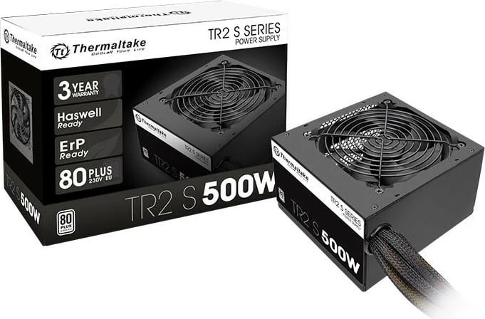 Kasë Thermaltake TR2 S 500W, 80 PLUS, e zezë