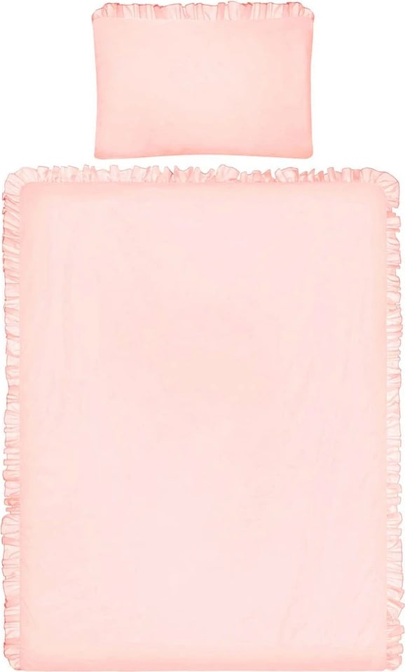 Set shtrojesh krevat bebe, Belisima PURE 100/135, 3 copë, pambuk 100%, jorgan 100x135 cm, jastëk 40x60 cm, çarçaf me lastik ~180 cm, rozë