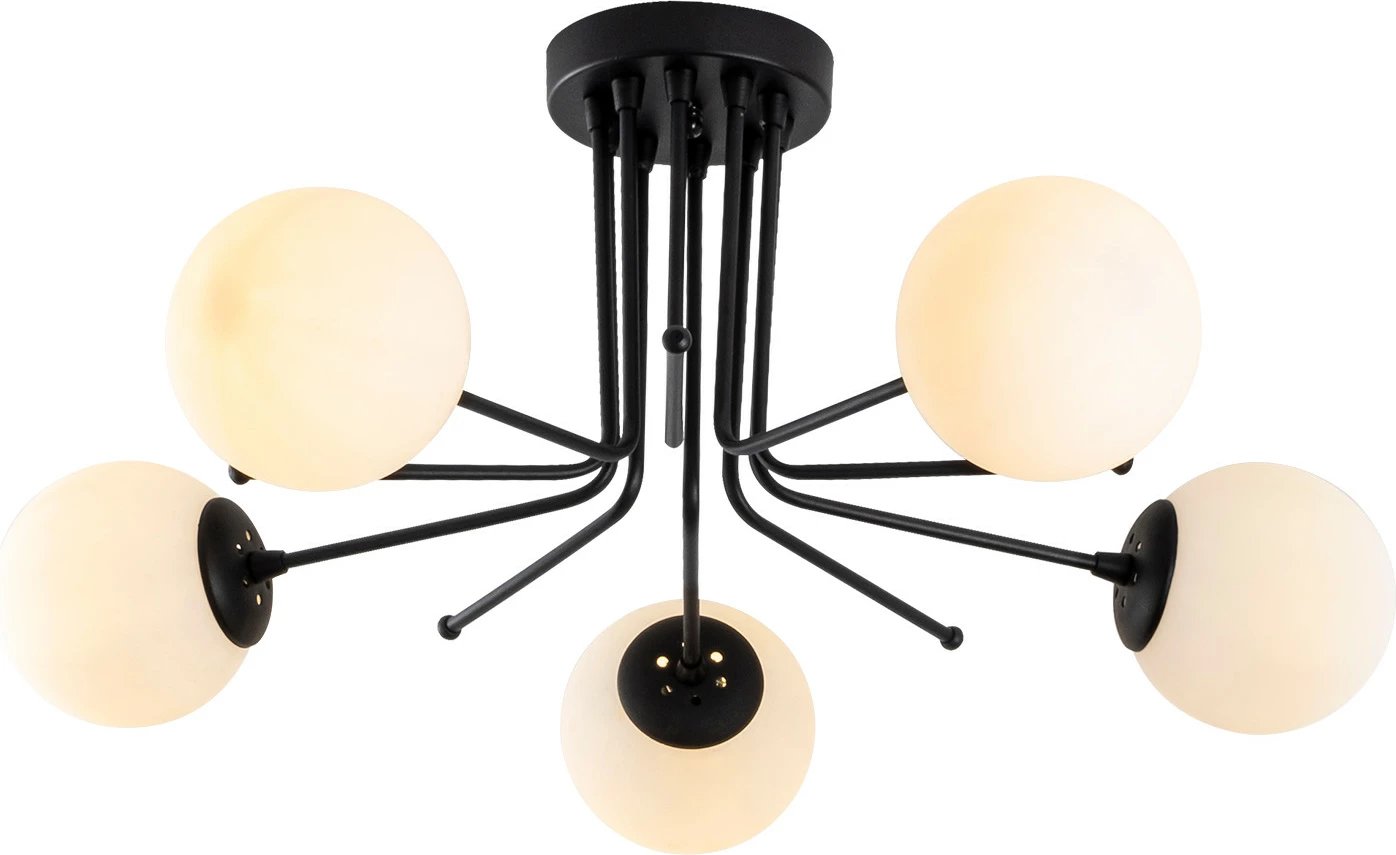 Llambë tavani Opviq Daisy-147-AV2, industriale, e zezë