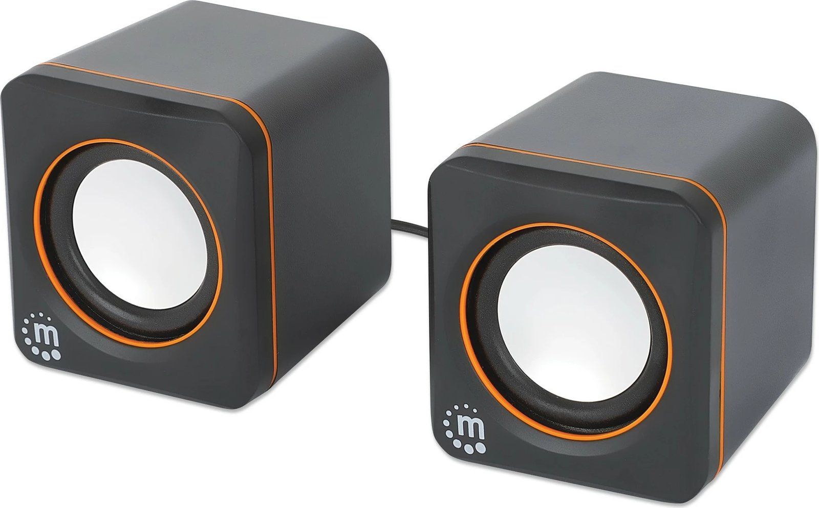 Kufje stereo Manhattan 2600 Series, 2.0 kanale, 6W, USB-A/USB-C, zi/portokalli