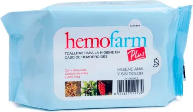 Lecka të lagura për higjienë, Hemofarm Plus, unisex, 40 copë