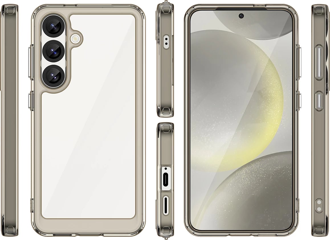 Mbështjellës Hurtel Outer Space Case për iPhone 16e, gjysmë-transparent, i zi
