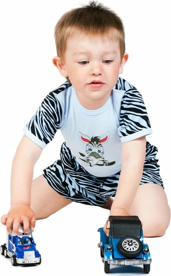 shorce bebe, NEW BABY Zebra, 100% pambuk, madhësi 68 (4-6m), blu