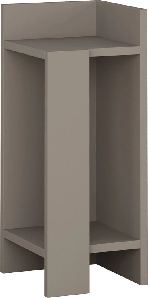 Komodinë anësore Elos, ngjyrë mocha e çelët, Skye Decor, e djathtë