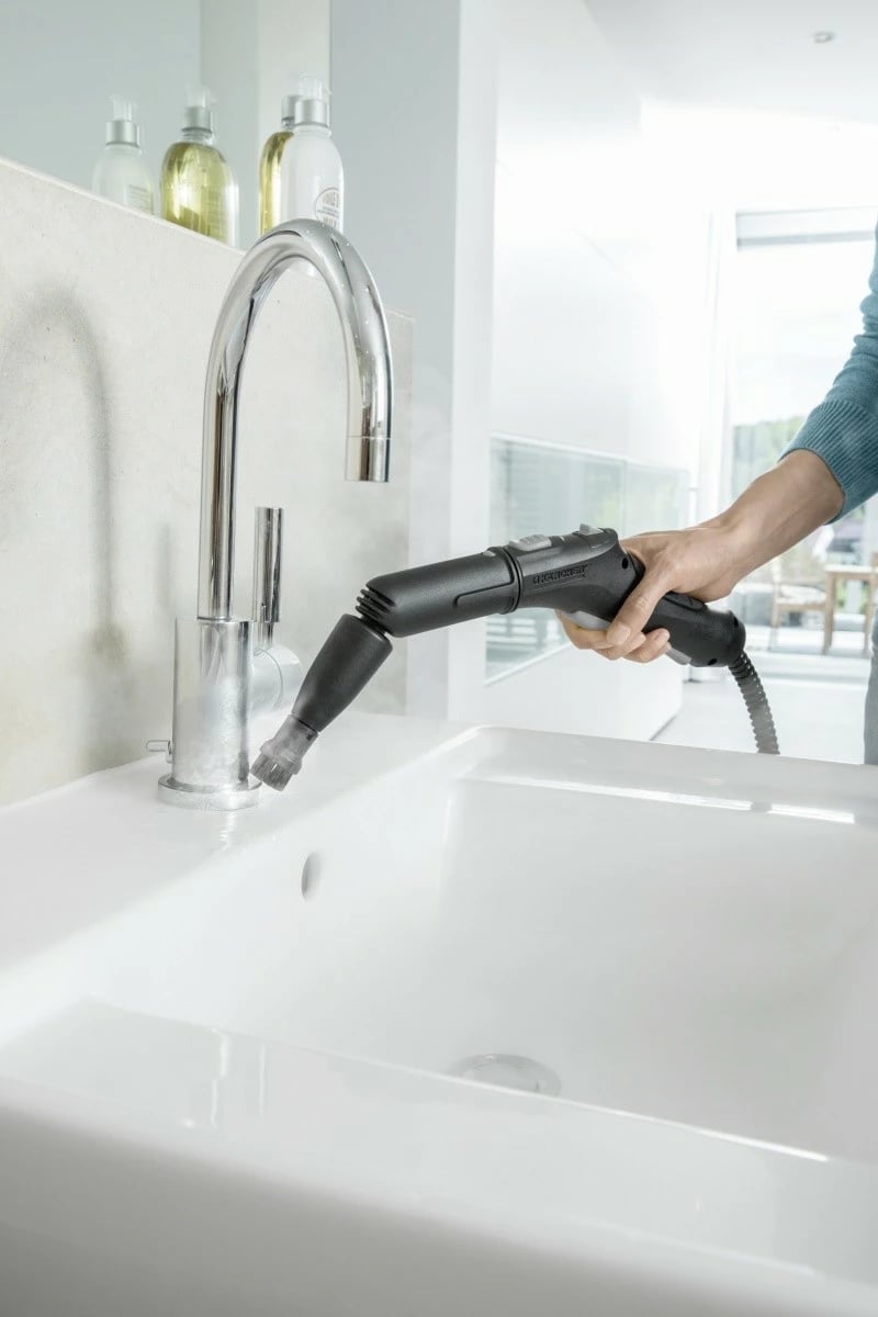 Set furça të rrumbullakëta Karcher 2.863-264.0, 4 copë, zi/verdhë