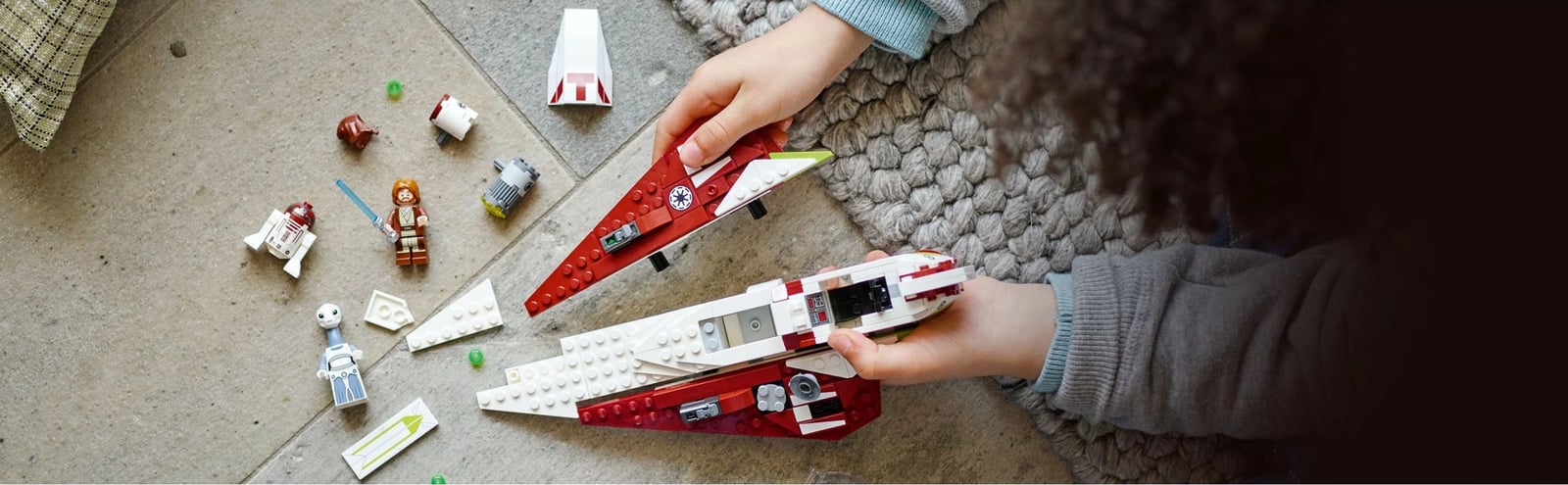 Set ndërtimi LEGO Star Wars Obi-Wan Kenobi Jedi Starfighter 282 pjesë shumëngjyrëshe