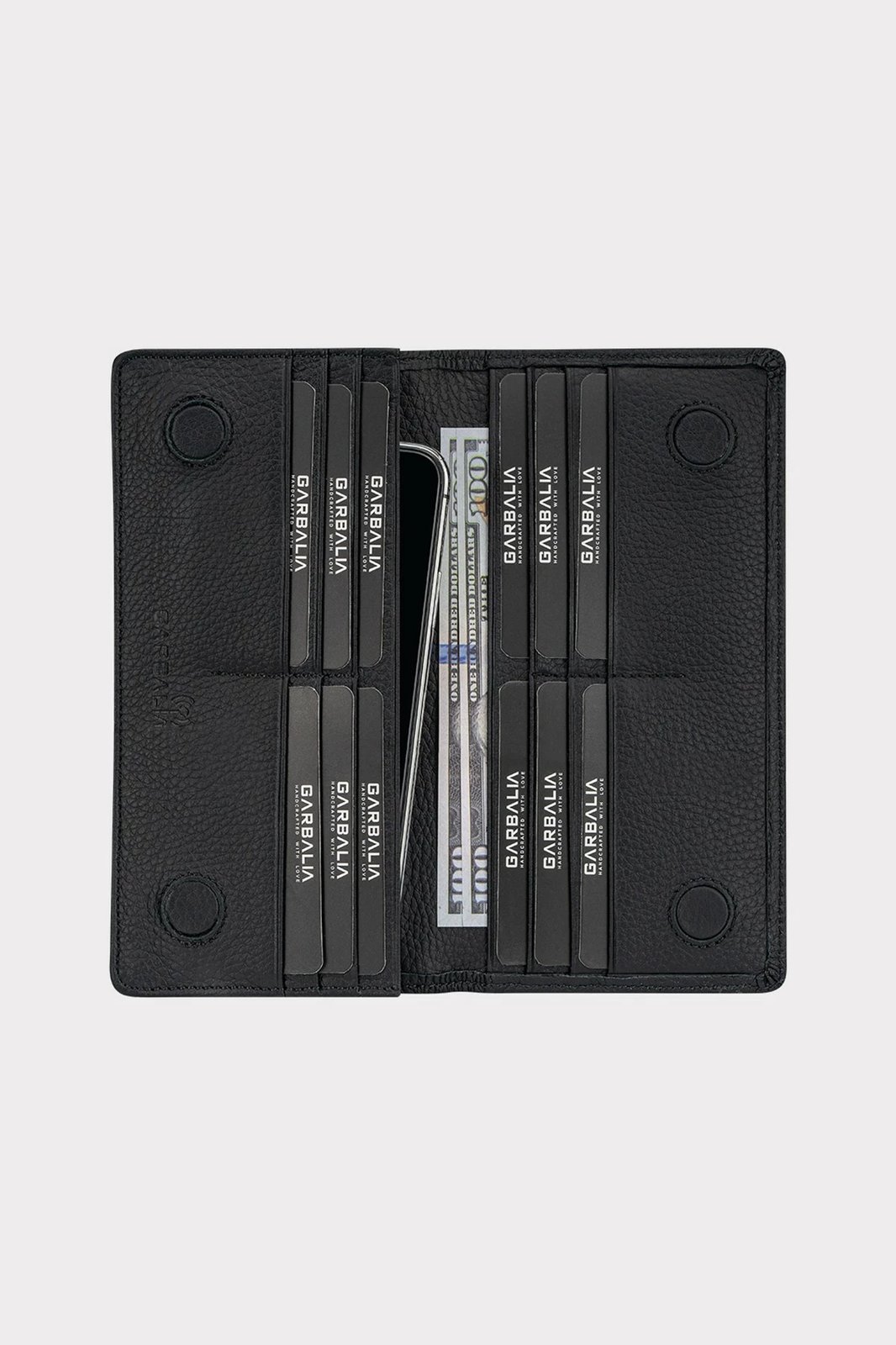 Portofol për burra, lëkurë e zezë, Zoozie Bags, Hamburg