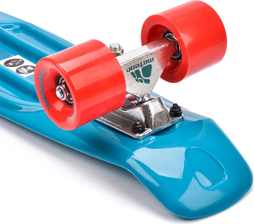 Skateboard plastik Meteor unisex, kaltër