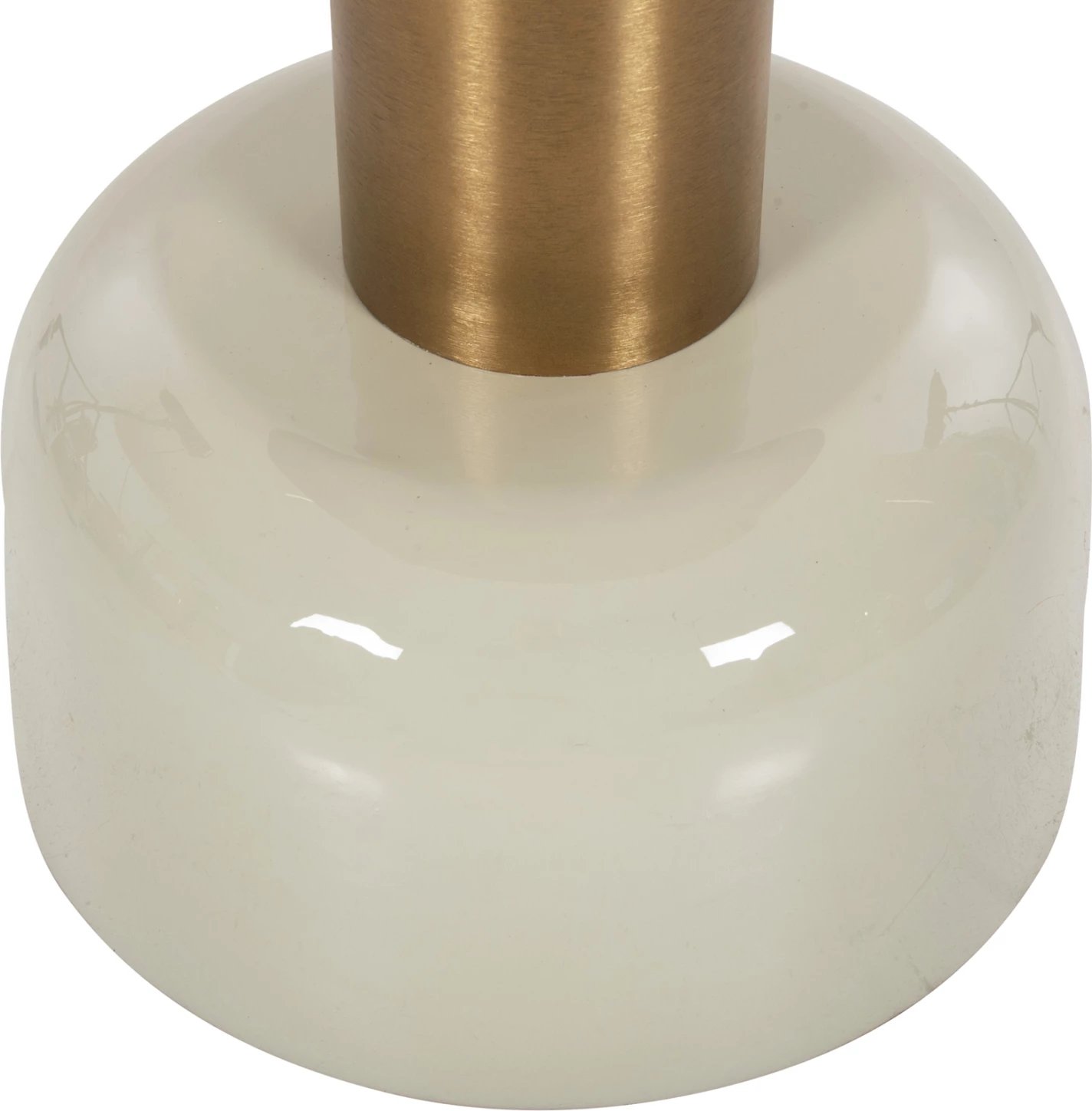 Tavolinë anësore ERODE FH4243.07 metalike në krem-ari Φ40,5x48Hcm