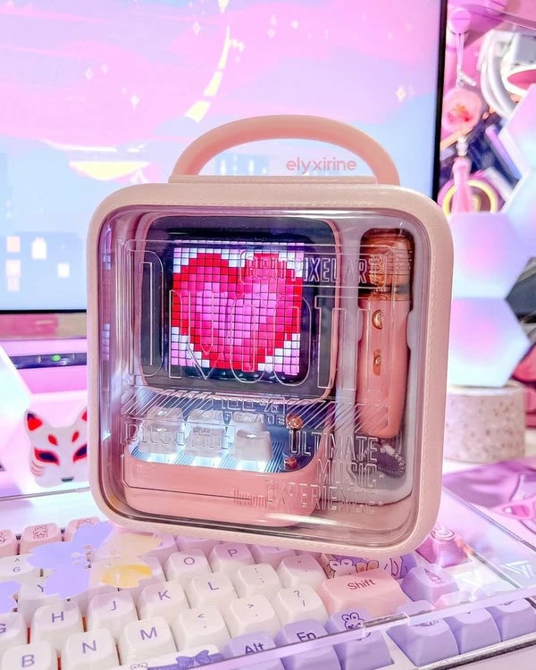 Mikrofon & Altoparalant DIVOOM DitooMic (Pembe)