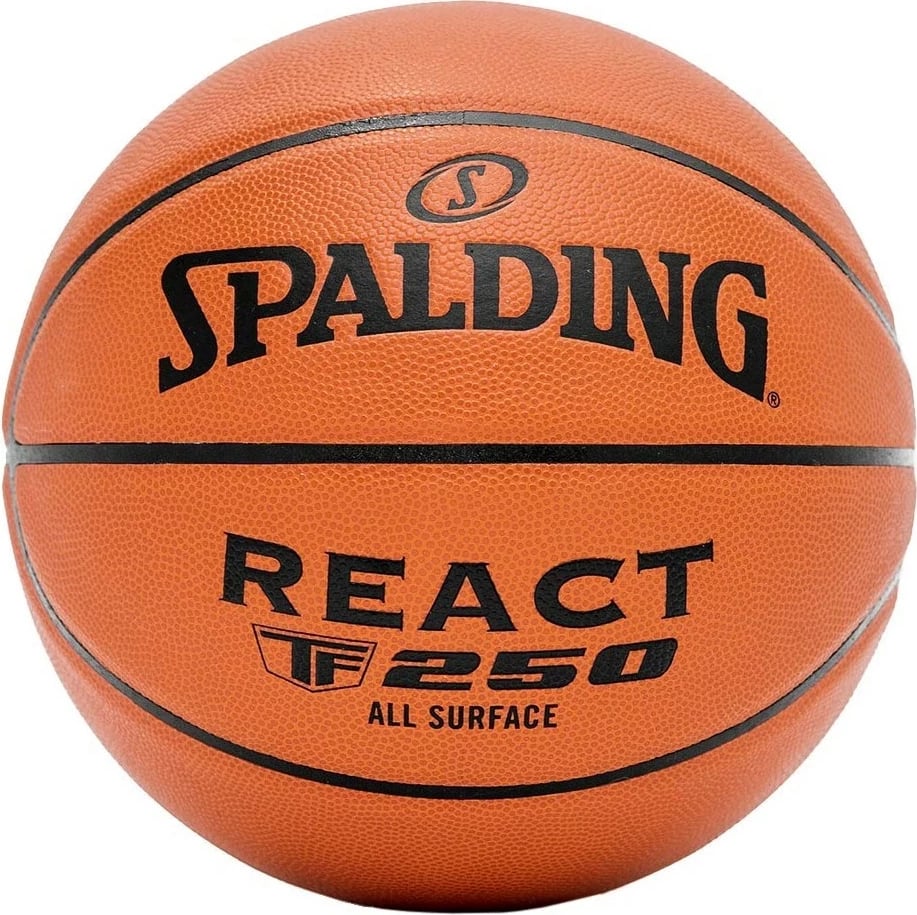 Top Spalding React TF-250, basketboll, madhësia 7, Portokalli
