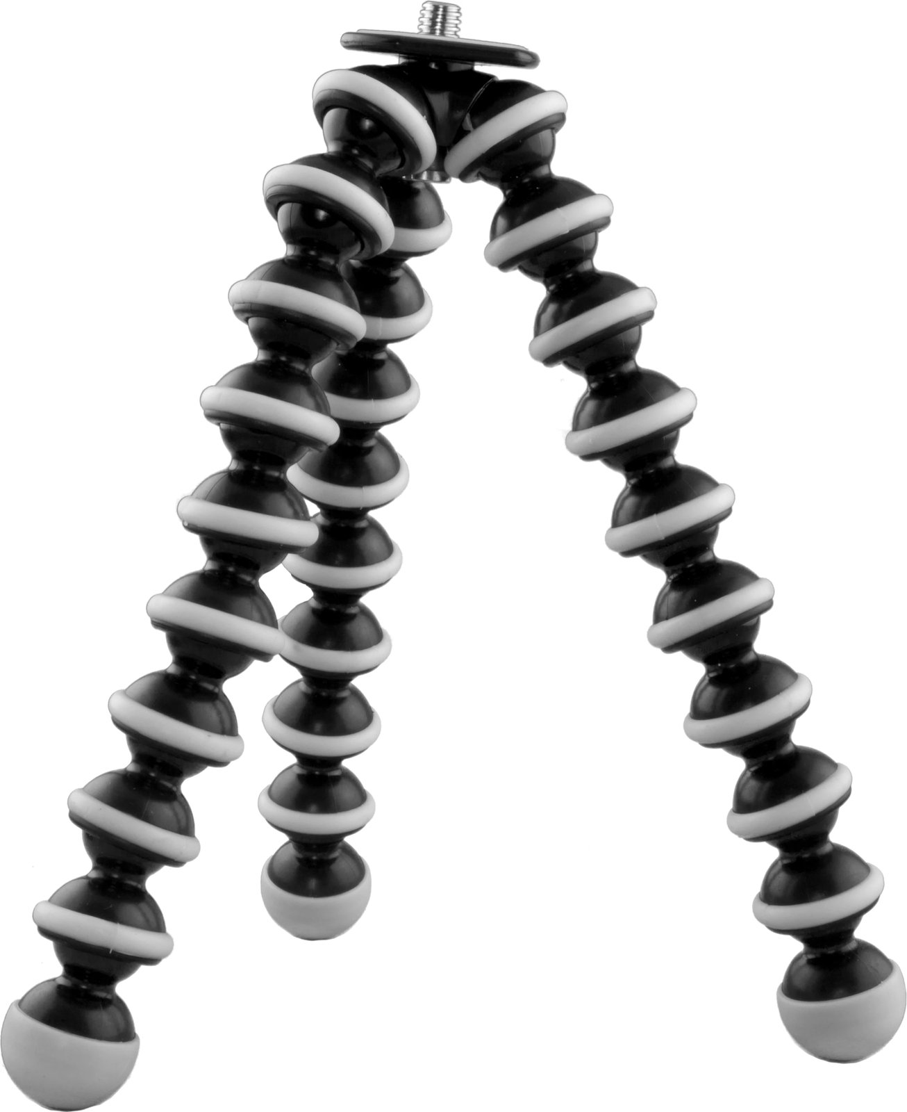 Trekëmbësh mini fleksibil për kamera, Esperanza, Panda EF103, 26 cm, ngarkesë 0.5 kg, filetë 1/4", i zi/gri