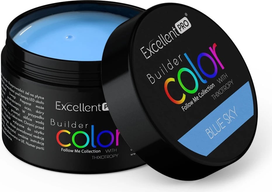 Xhel ndërtues ngjyrë për femra Excellent PRO Blue Sky, 15g