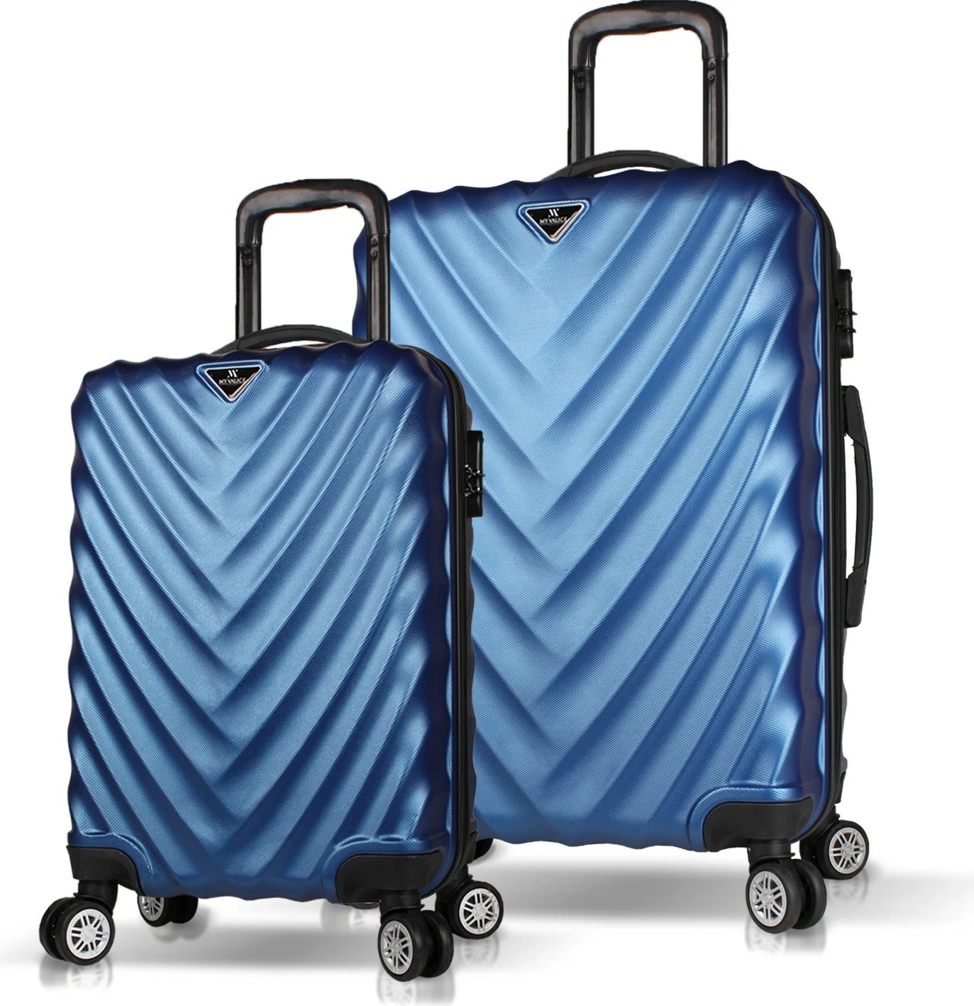 Set valixhesh (2 copë), ngjyrë kaltër e errët, Zoozie Bags, 6739